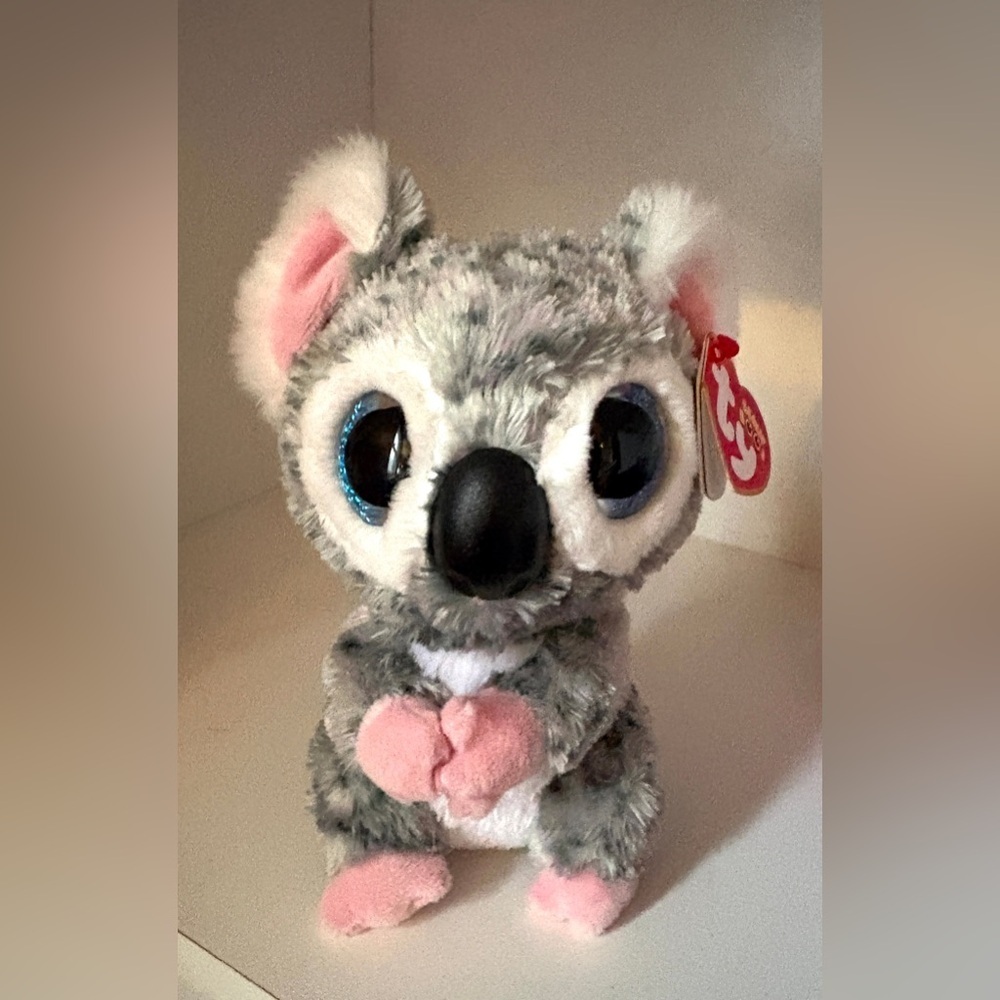 TY Beanie Boo lot of 5–Karli koala, Dreamy sloth, Opal cat, Flips dolphin plush - Picture 7 of 16
